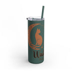 Witch, Please , Skinny Matte Tumbler with Straw (20oz / 600ml)