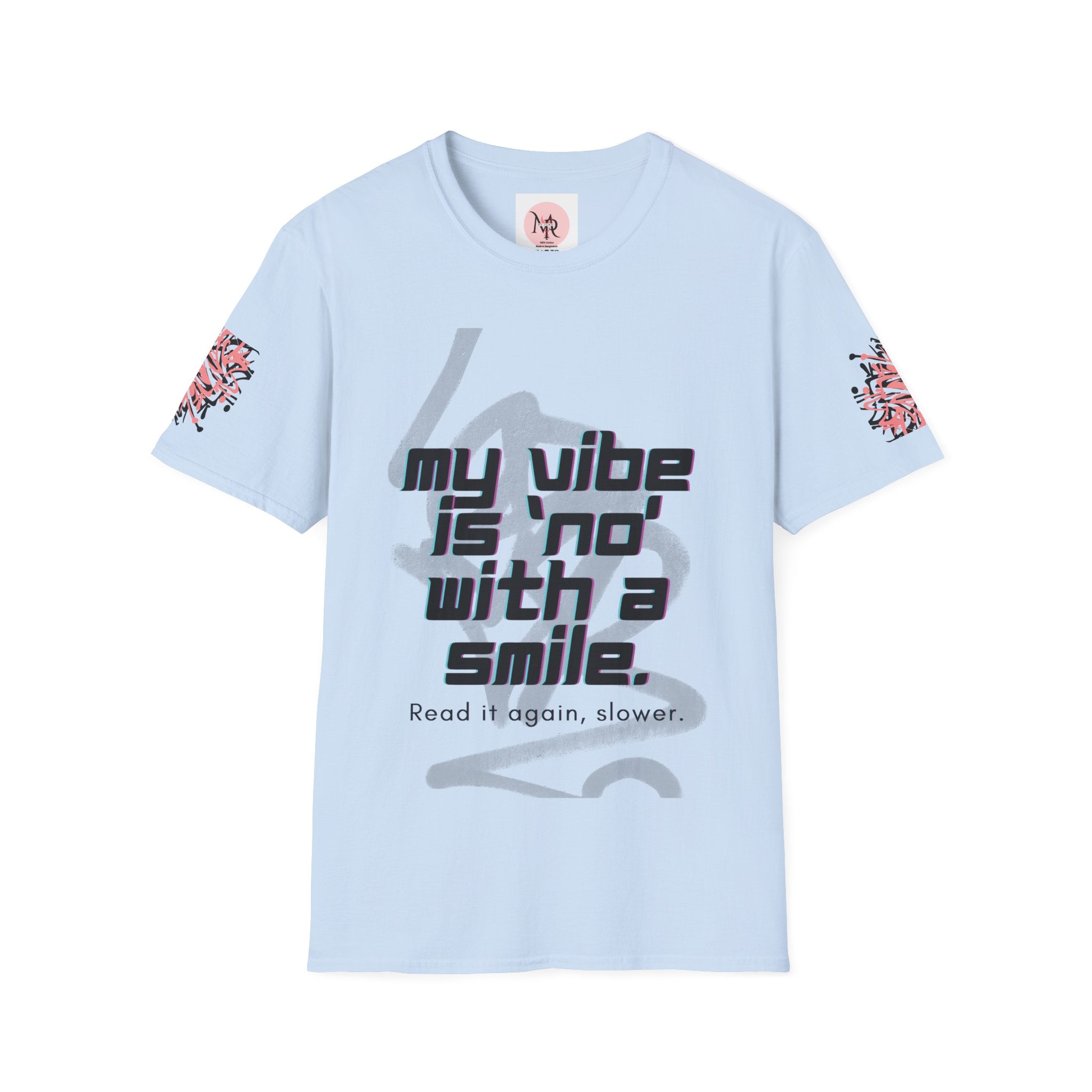 Graffiti Quote Tee – Bold Monochrome