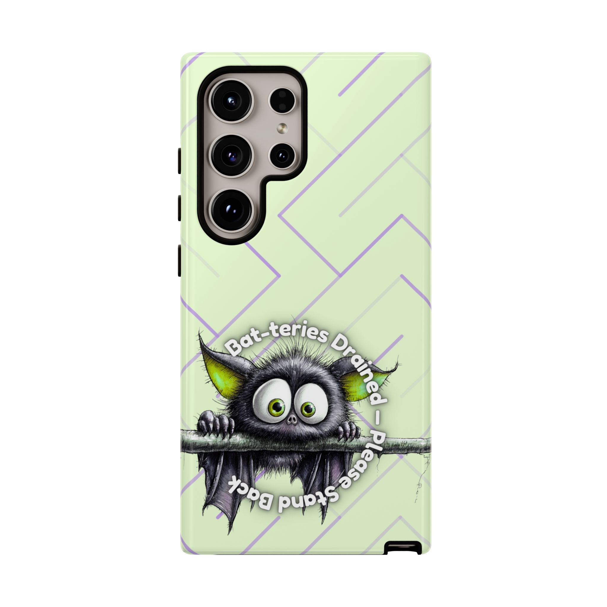 Bat-teries Drained Phone Case – Quirky Bat