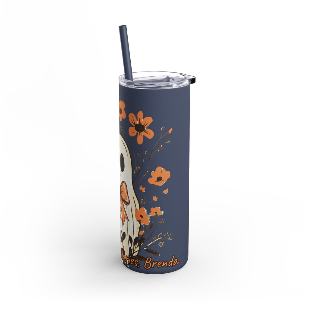 Leaf Me Alone – Limited Edition Fall Ghost Skinny Tumbler (20oz / 600ml)