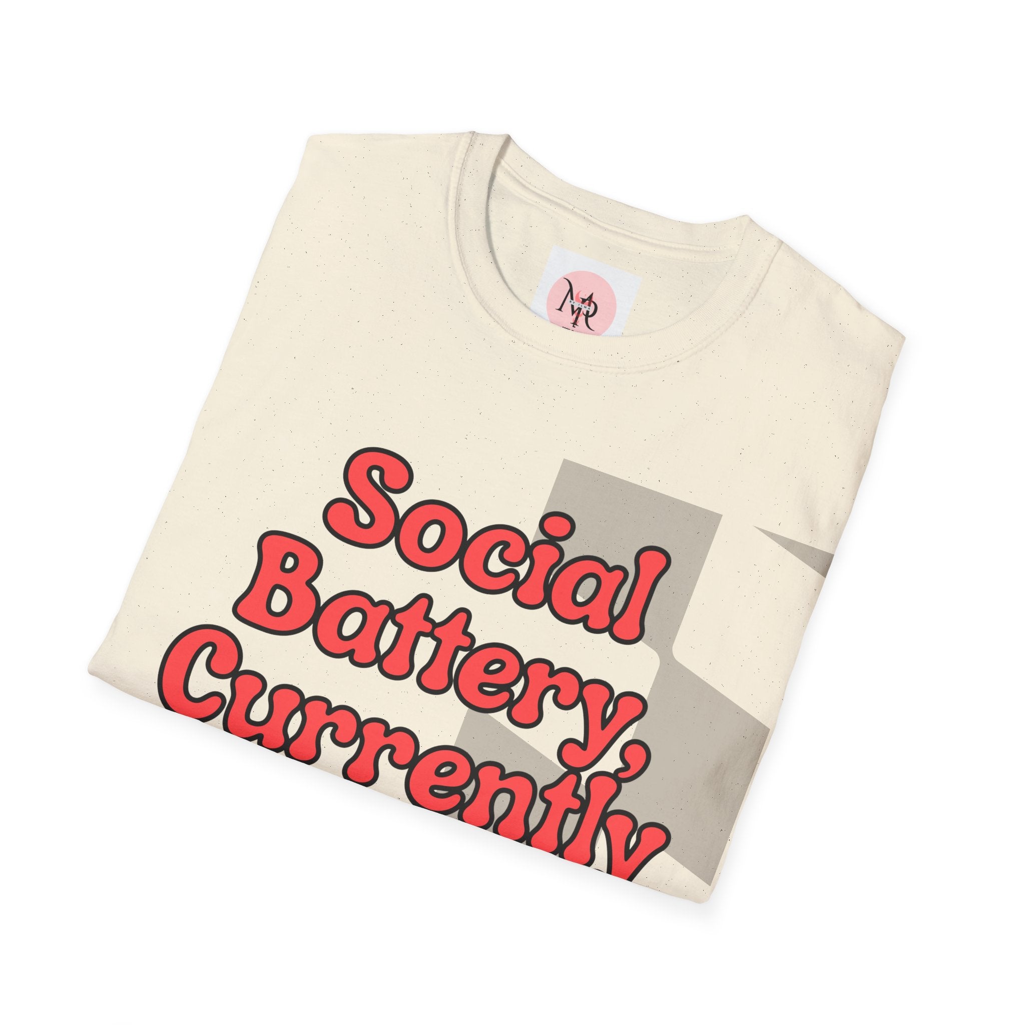 Sarcasm Tee – Social Battery Humour