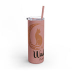 Witch, Please , Skinny Matte Tumbler with Straw (20oz / 600ml)