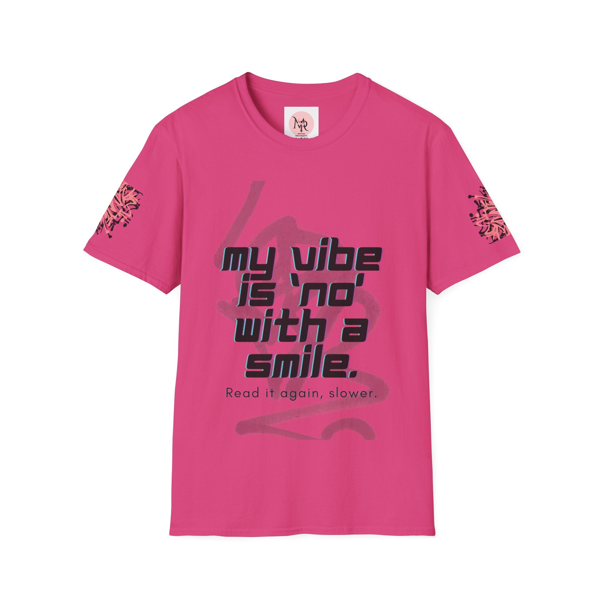 Graffiti Quote Tee – Bold Monochrome