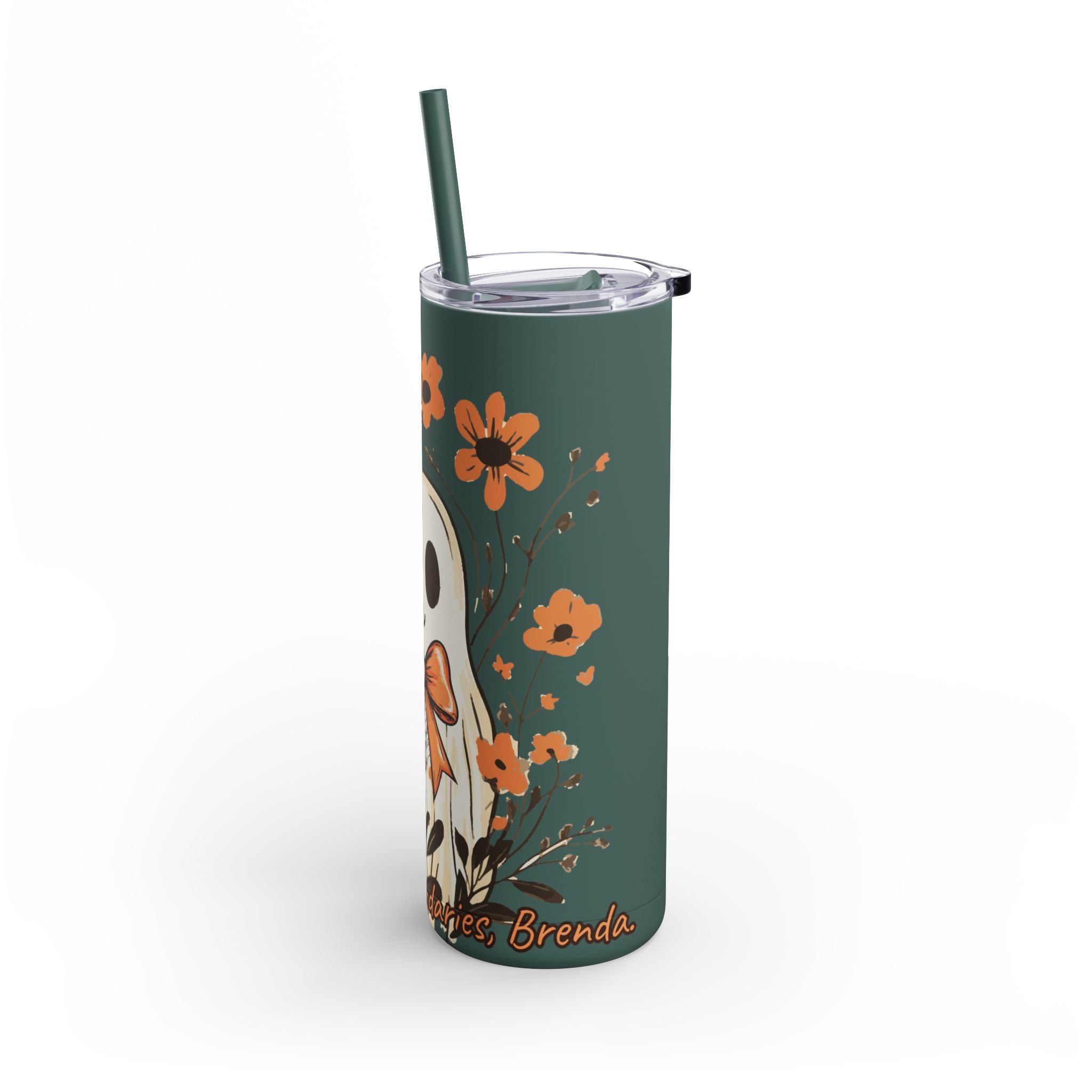 Leaf Me Alone – Limited Edition Fall Ghost Skinny Tumbler (20oz / 600ml)
