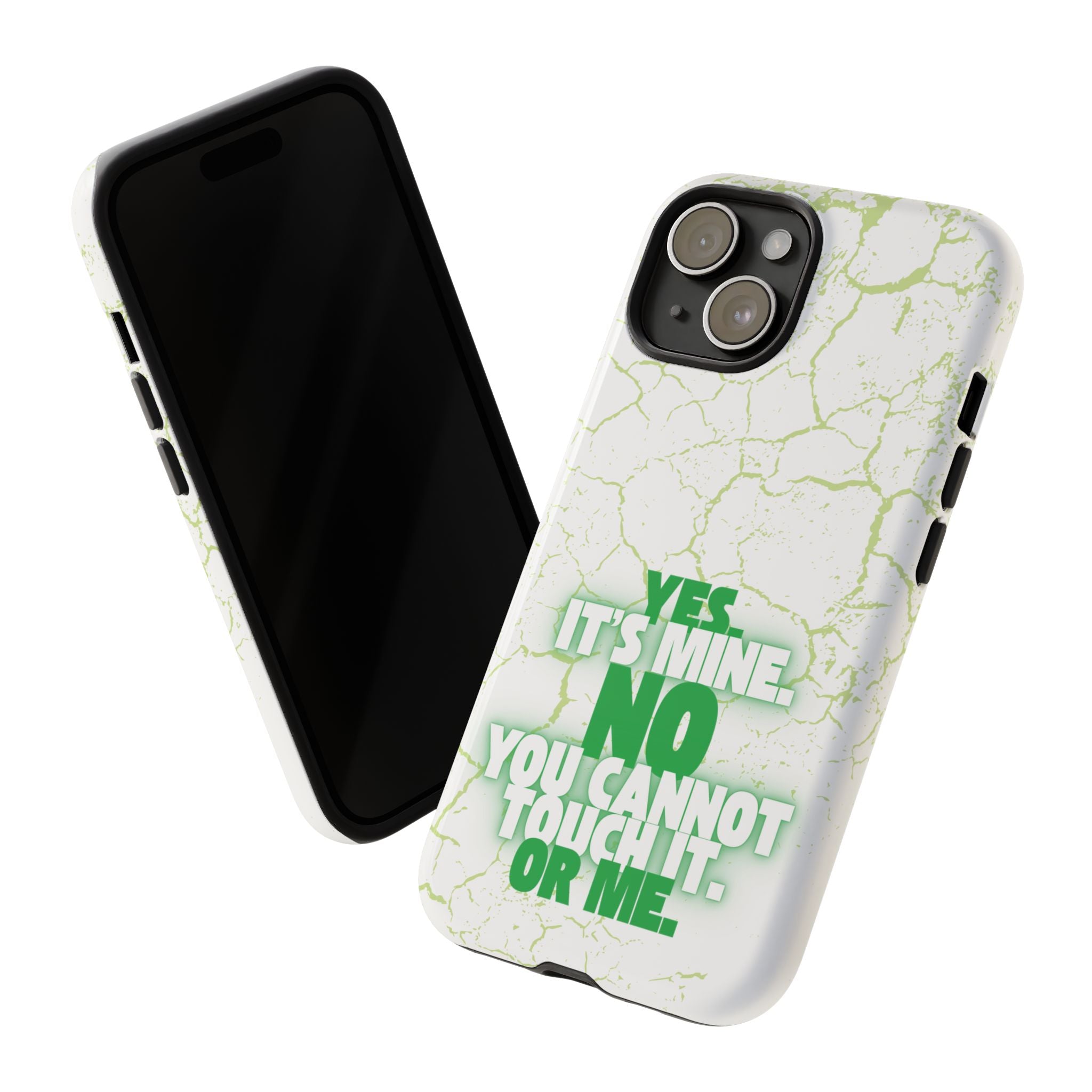Sassy Quote Marble Crack Phone Case