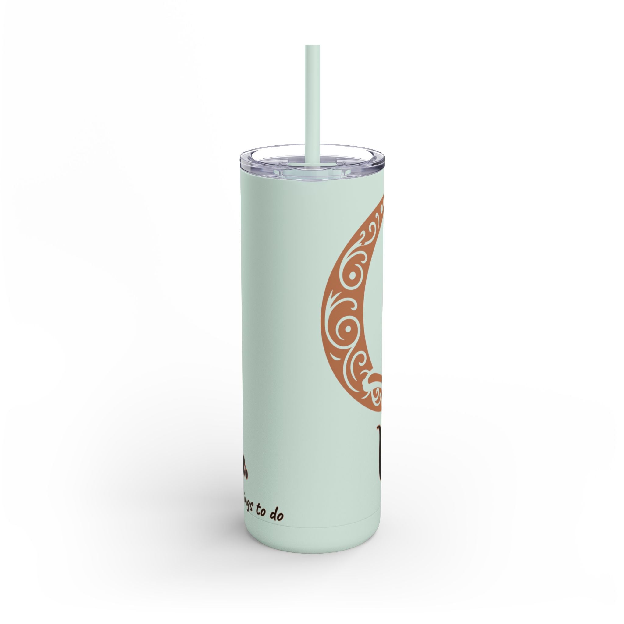 Witch, Please , Skinny Matte Tumbler with Straw (20oz / 600ml)