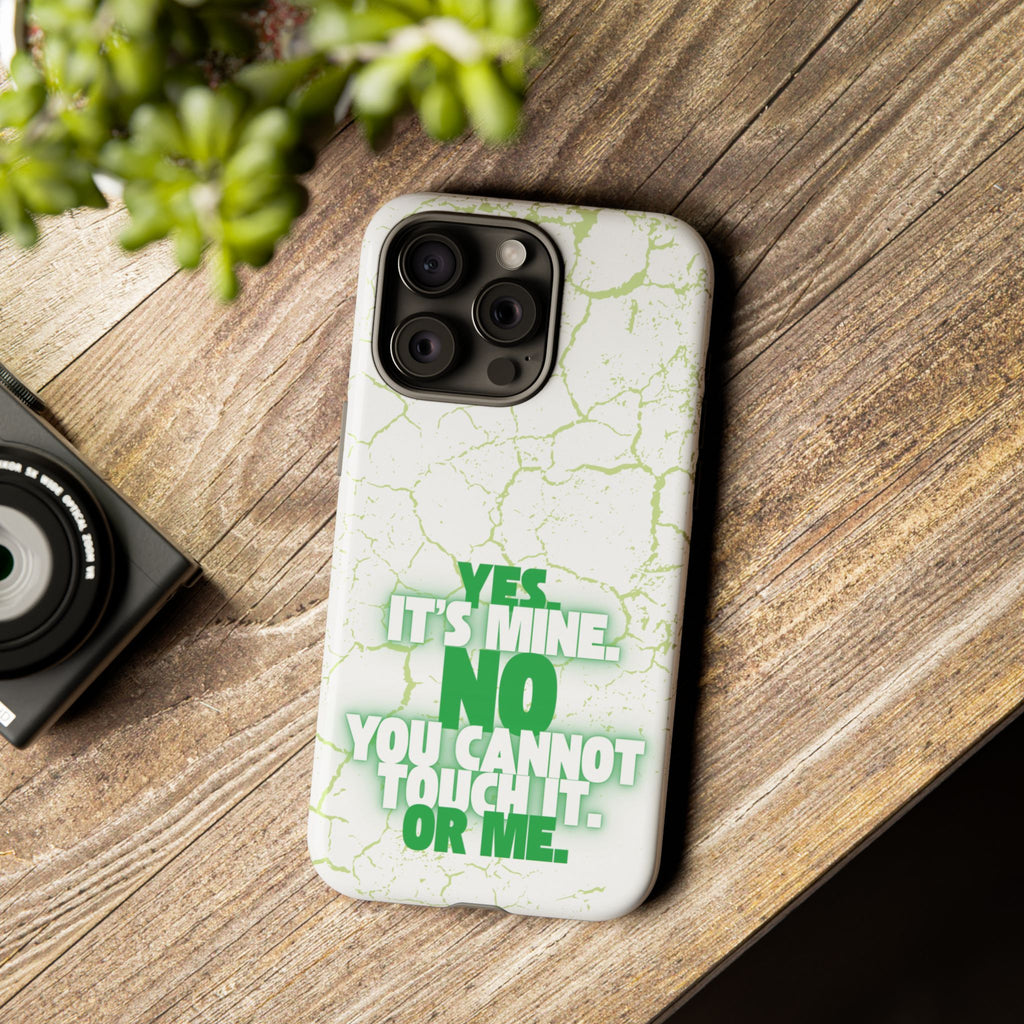 Sassy Quote Marble Crack Phone Case