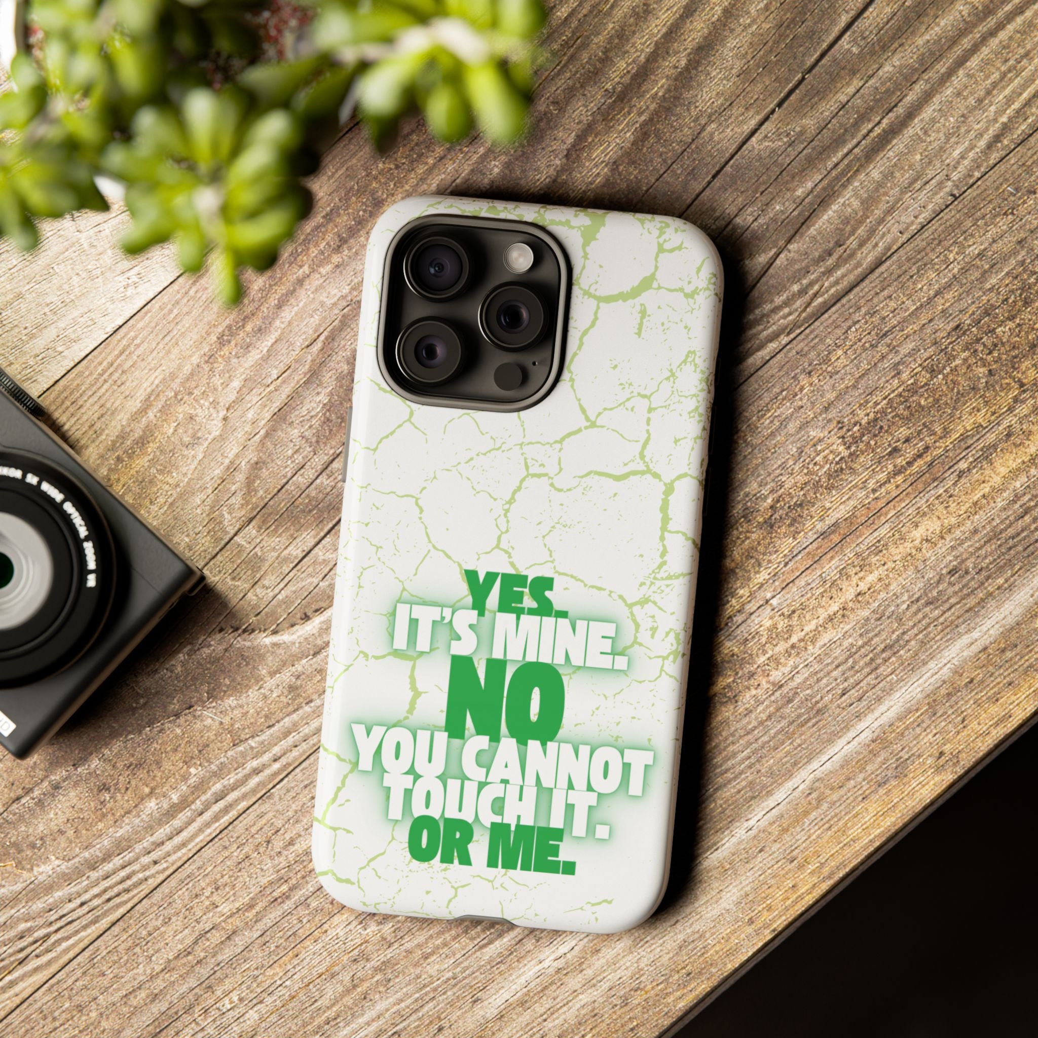 Sassy Quote Marble Crack Phone Case