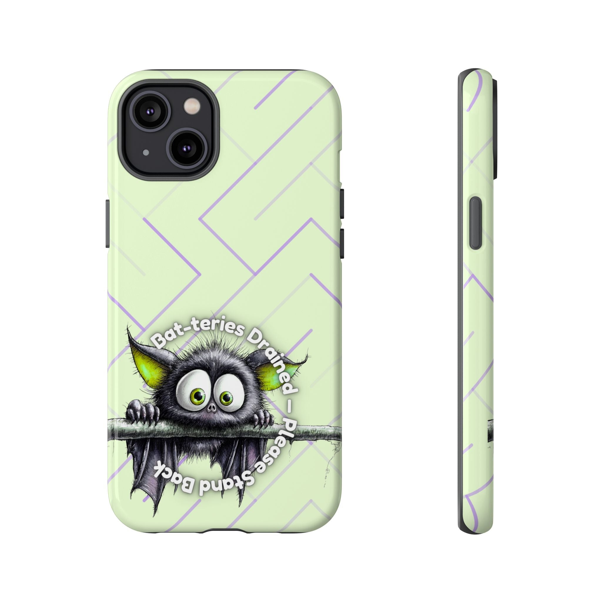 Bat-teries Drained Phone Case – Quirky Bat