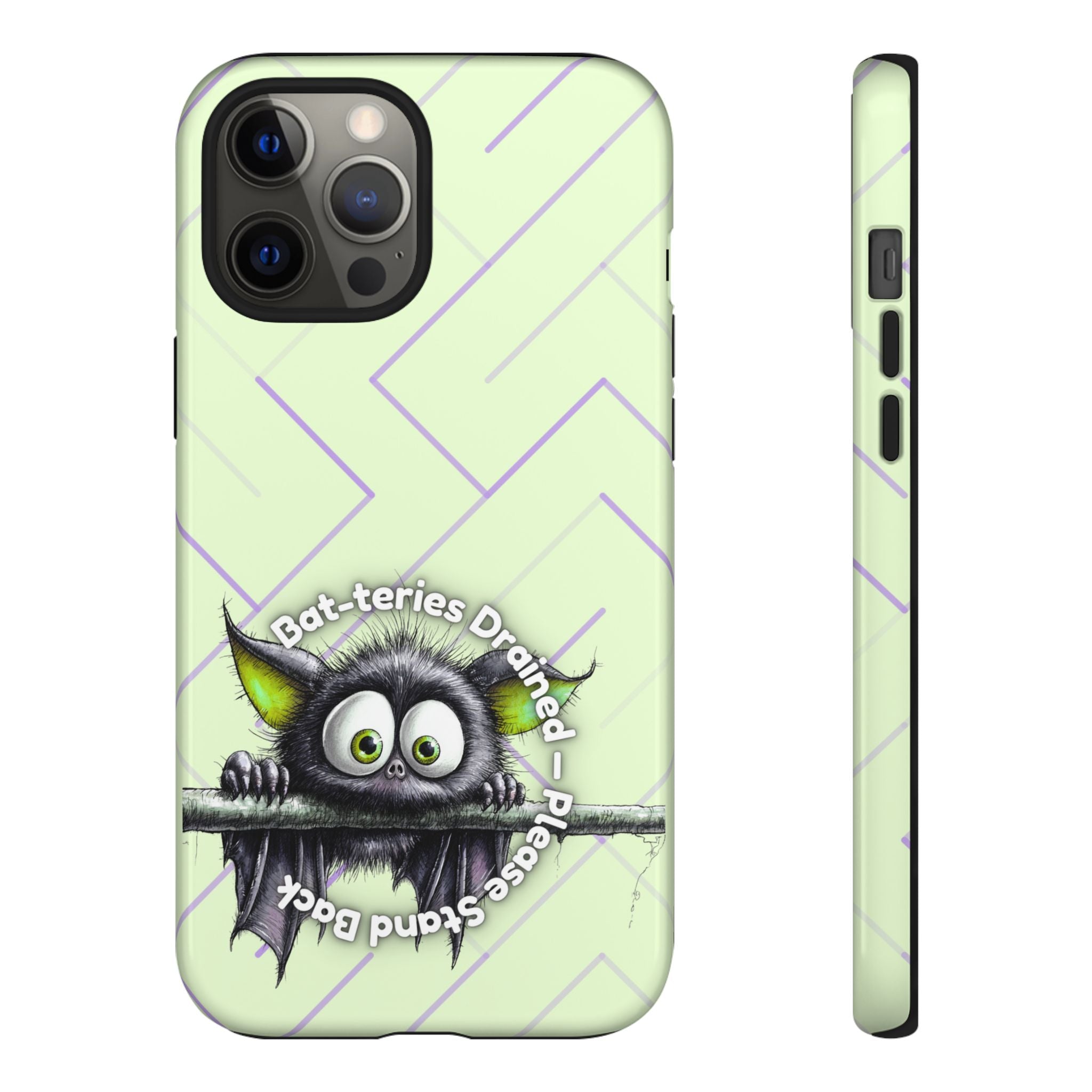 Bat-teries Drained Phone Case – Quirky Bat