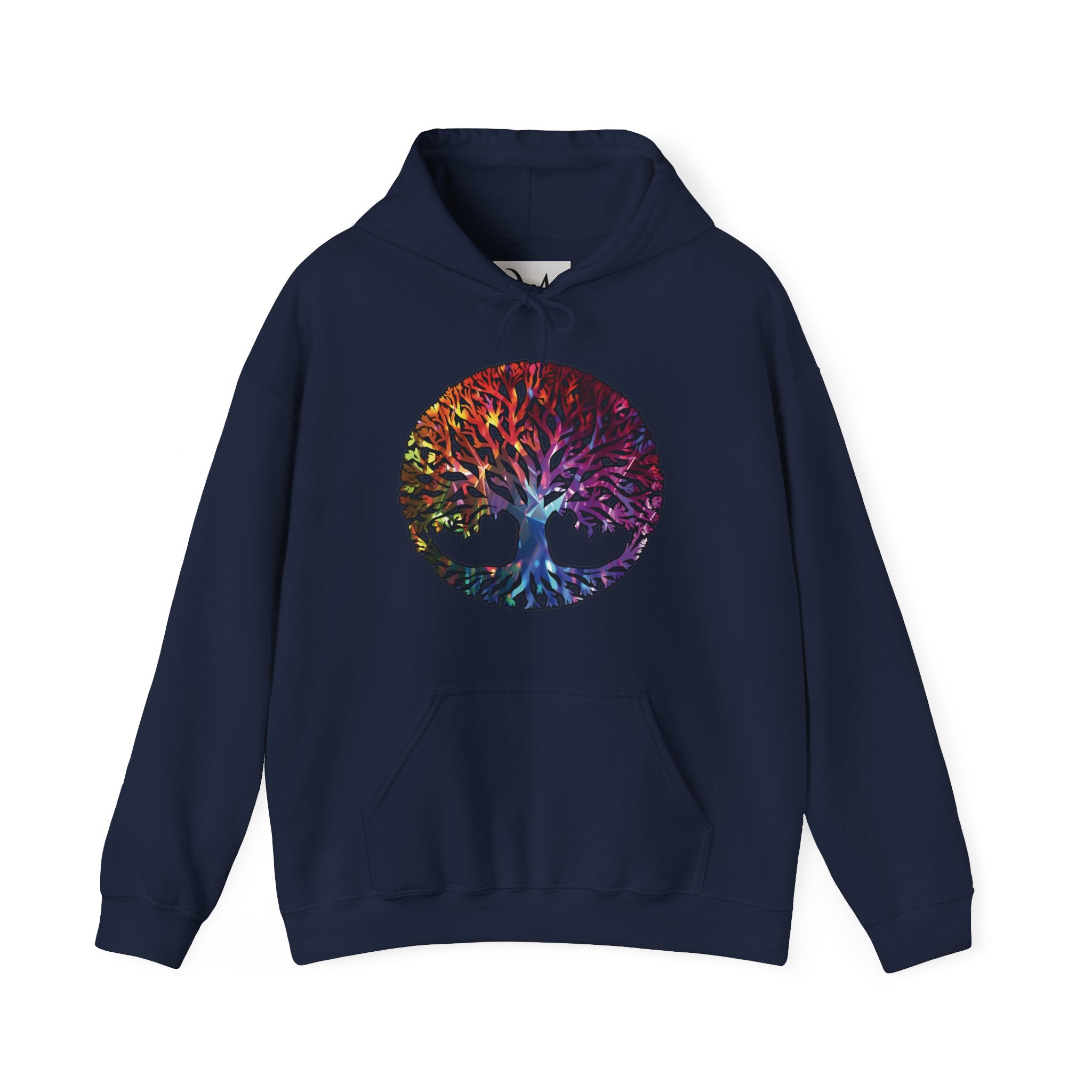 Unapologetically Neurodivergent Hoodie-Holographic Crystal Tree Design, Bold Identity Statement
