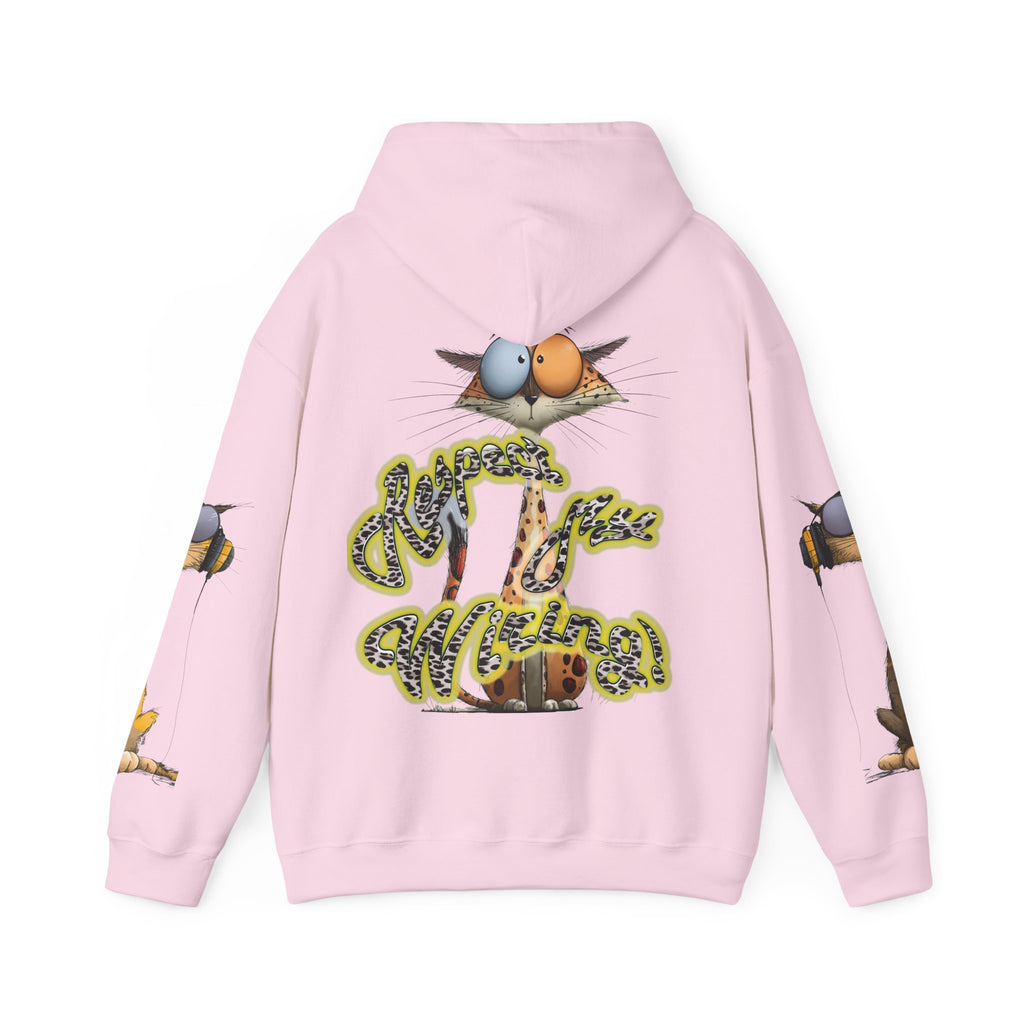 Respect My Wiring Hoodie-Cat Graphic Sweatshirt