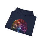 Unapologetically Neurodivergent Hoodie-Holographic Crystal Tree Design, Bold Identity Statement