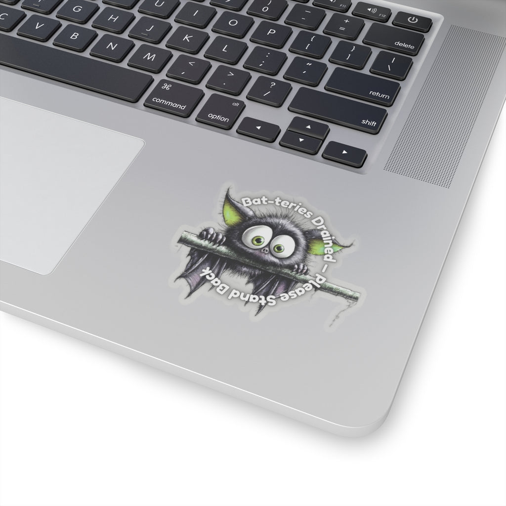 Bat-teries Drained – Bat Sticker