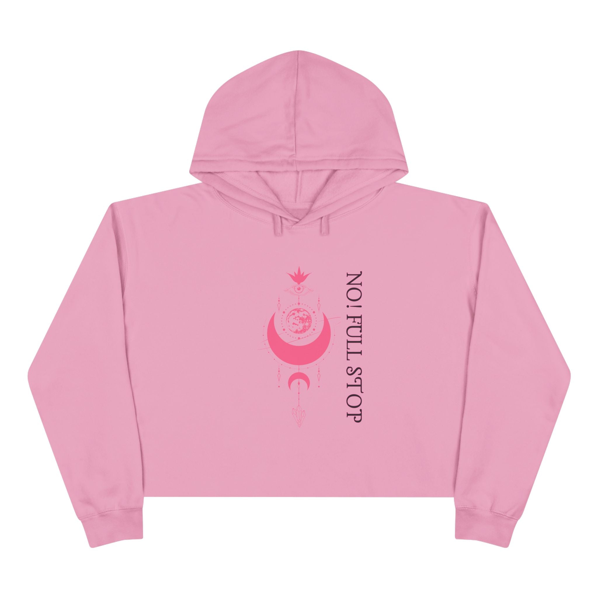 No! Full StopInclusive  Crop Hoodie – Lunar Lotus