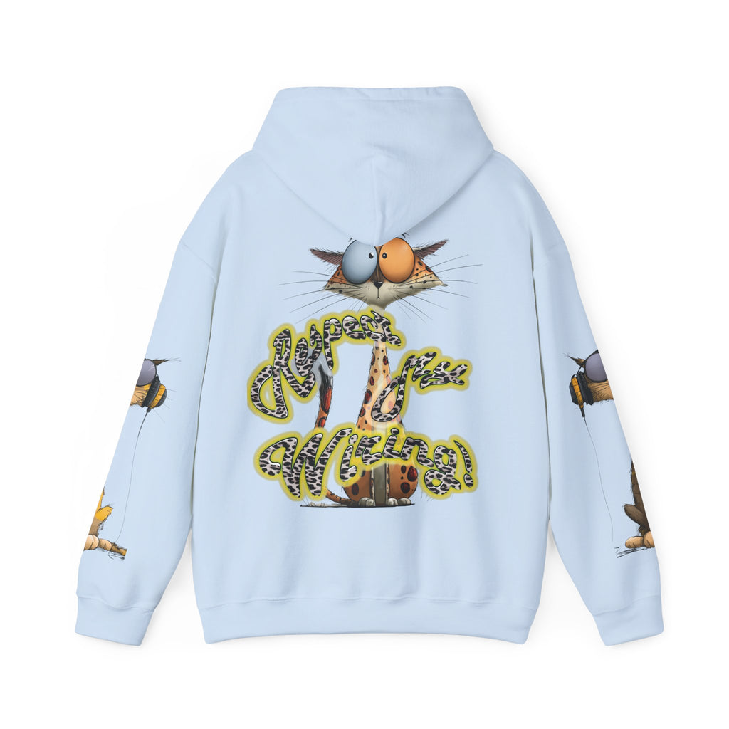 Respect My Wiring Hoodie-Cat Graphic Sweatshirt