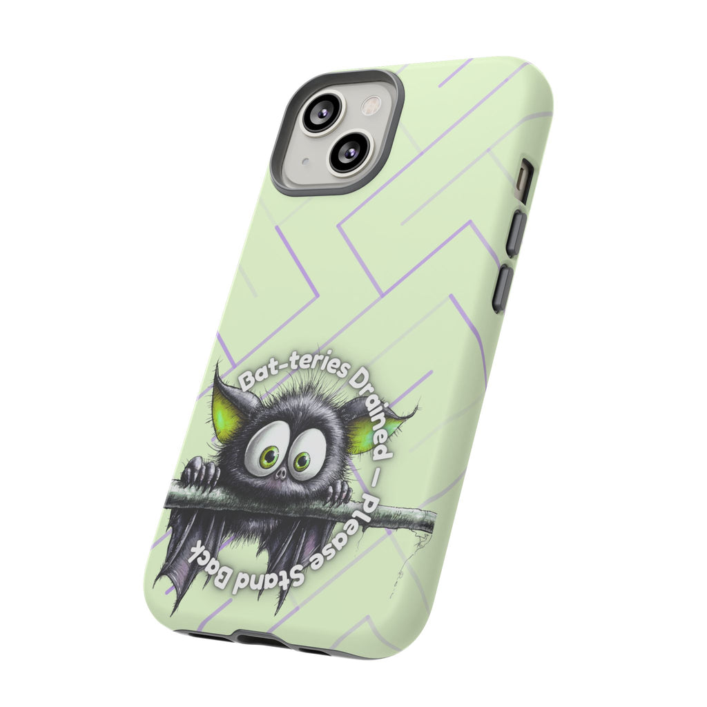 Bat-teries Drained Phone Case – Quirky Bat