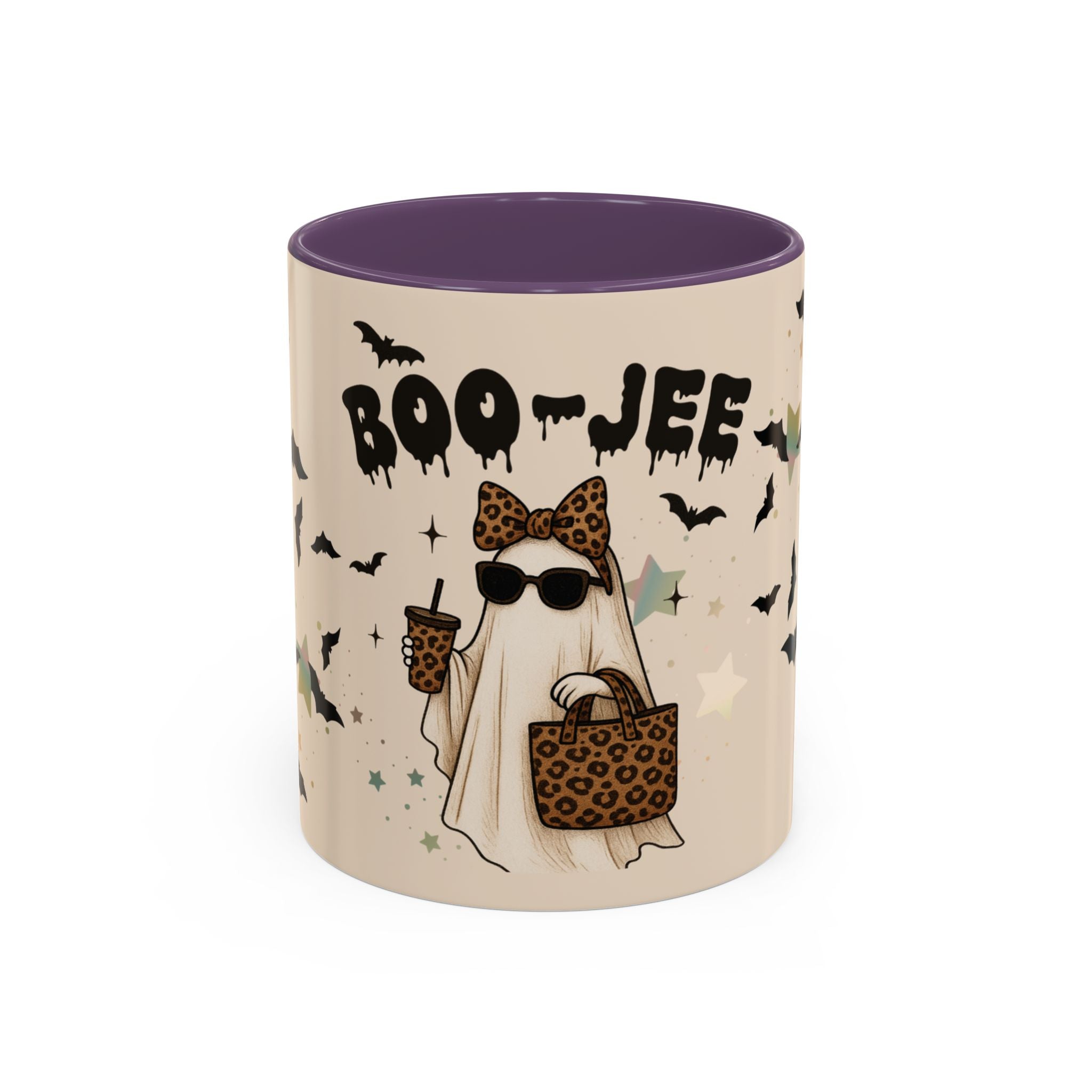 BOO-JEE Ghost Mug – Leopard Print Halloween
