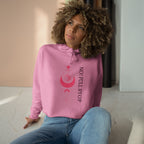 No! Full StopInclusive  Crop Hoodie – Lunar Lotus