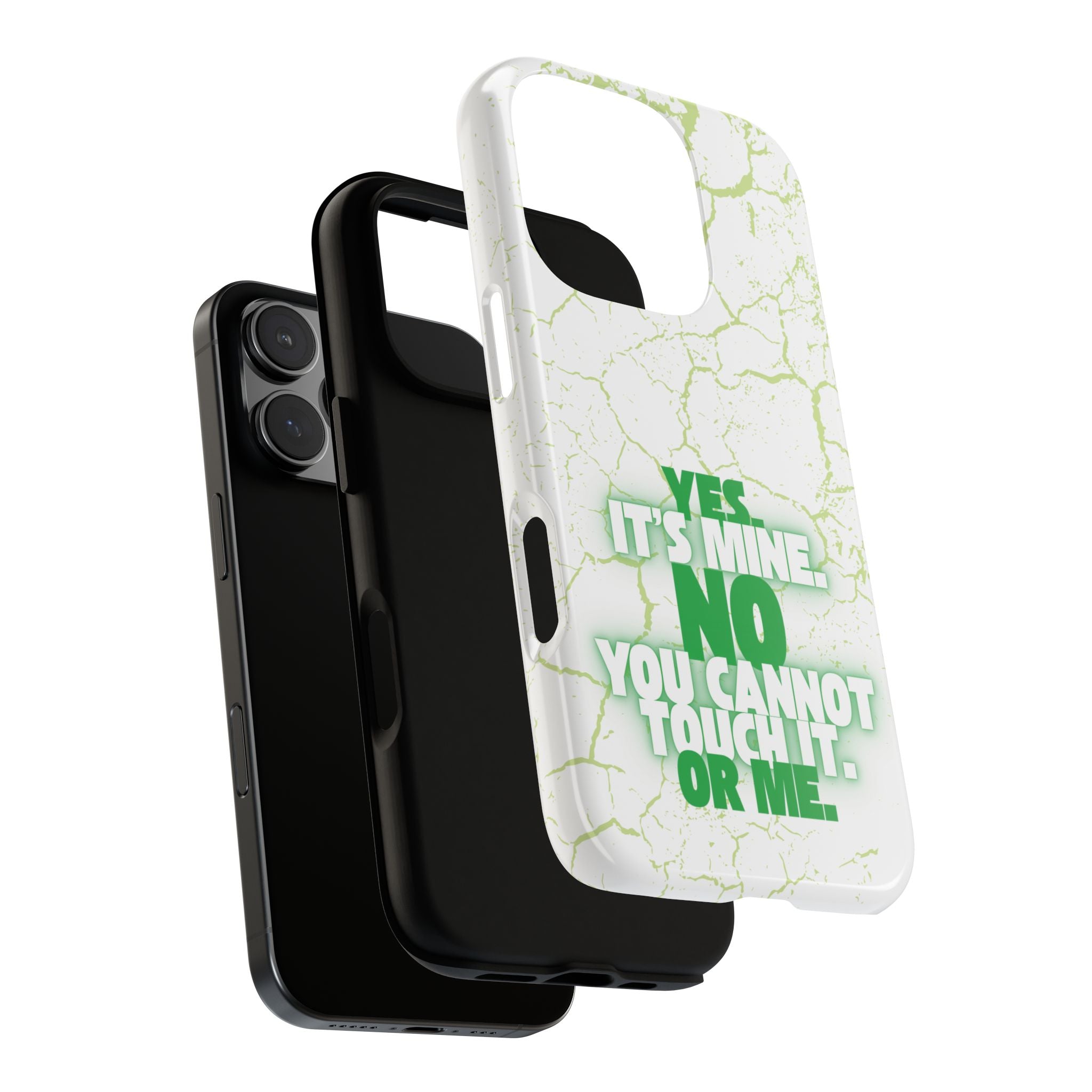 Sassy Quote Marble Crack Phone Case