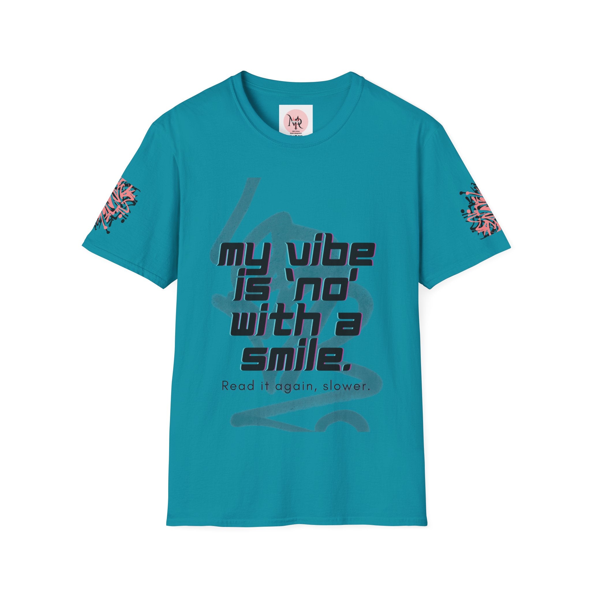 Graffiti Quote Tee – Bold Monochrome