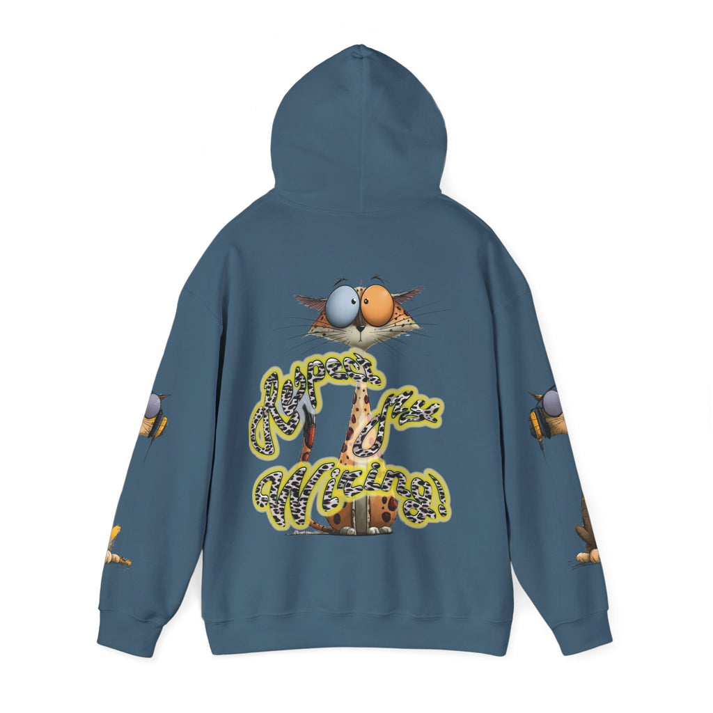 Respect My Wiring Hoodie-Cat Graphic Sweatshirt