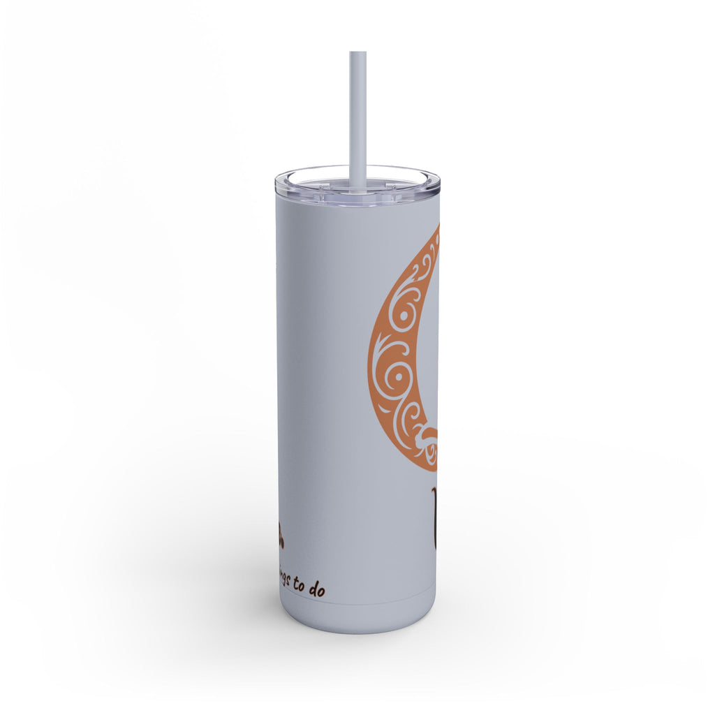 Witch, Please , Skinny Matte Tumbler with Straw (20oz / 600ml)