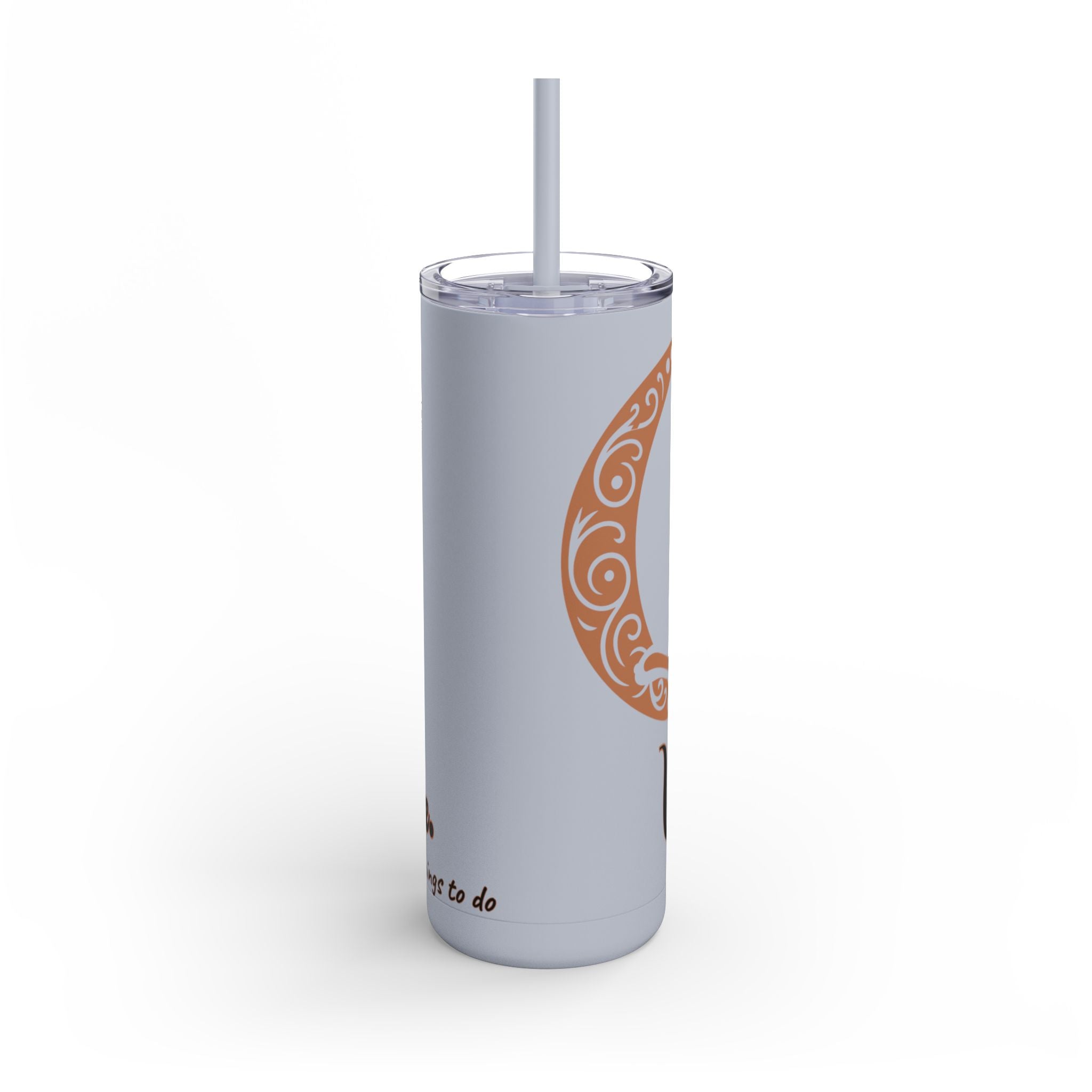 Witch, Please , Skinny Matte Tumbler with Straw (20oz / 600ml)