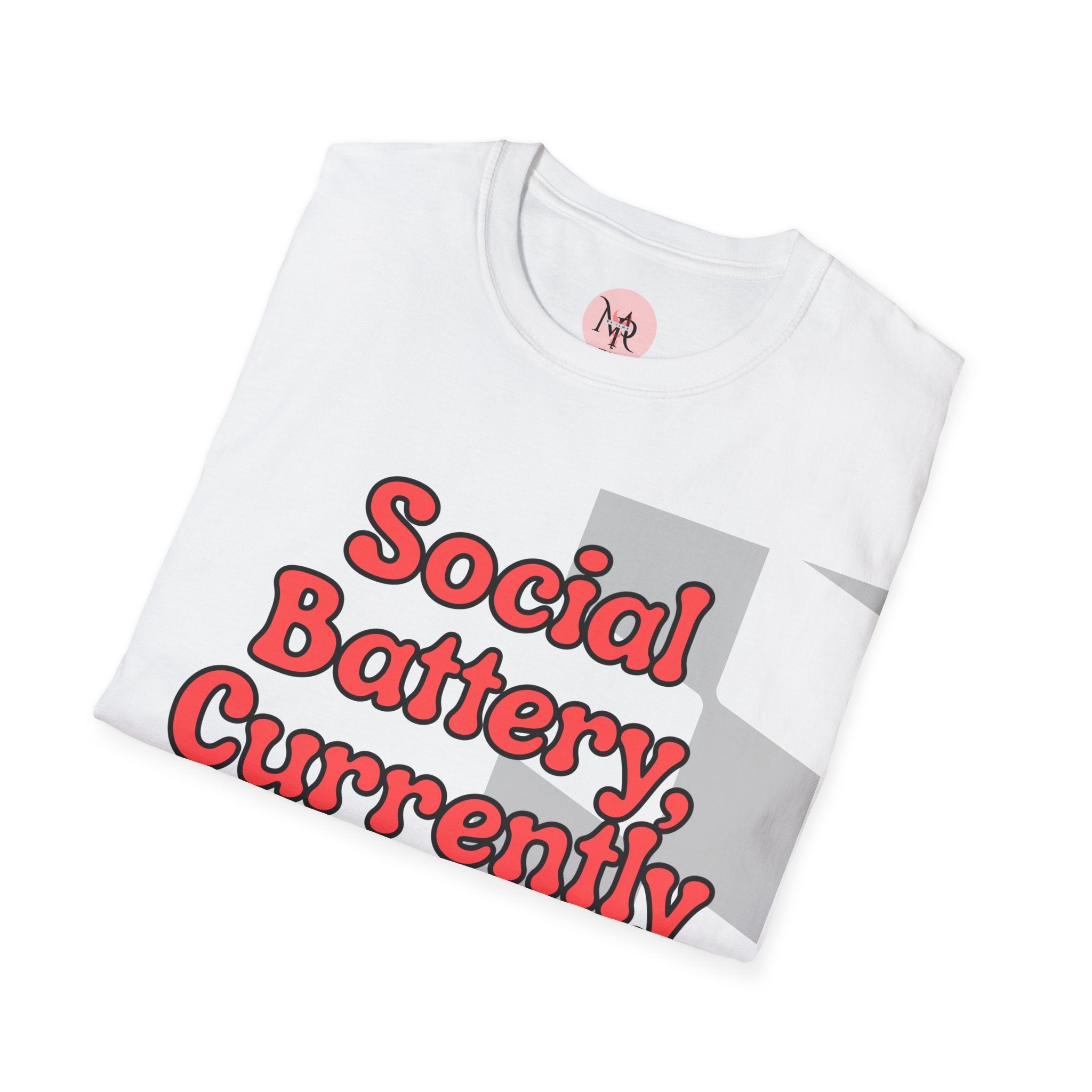 Sarcasm Tee – Social Battery Humour