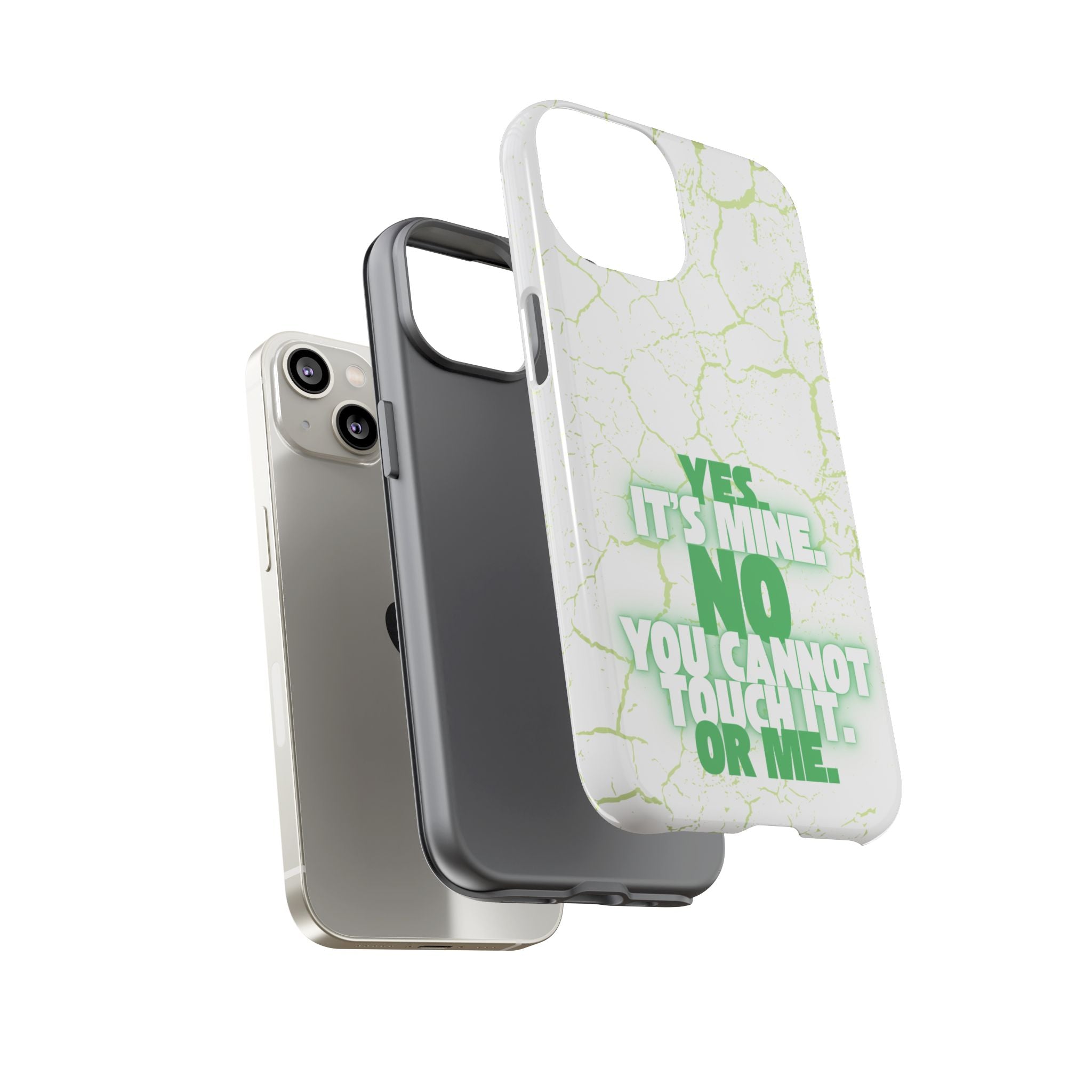 Sassy Quote Marble Crack Phone Case