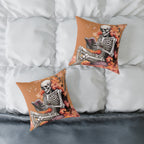 Literary Skeleton Cushion – Halloween & Autumn Home Décor