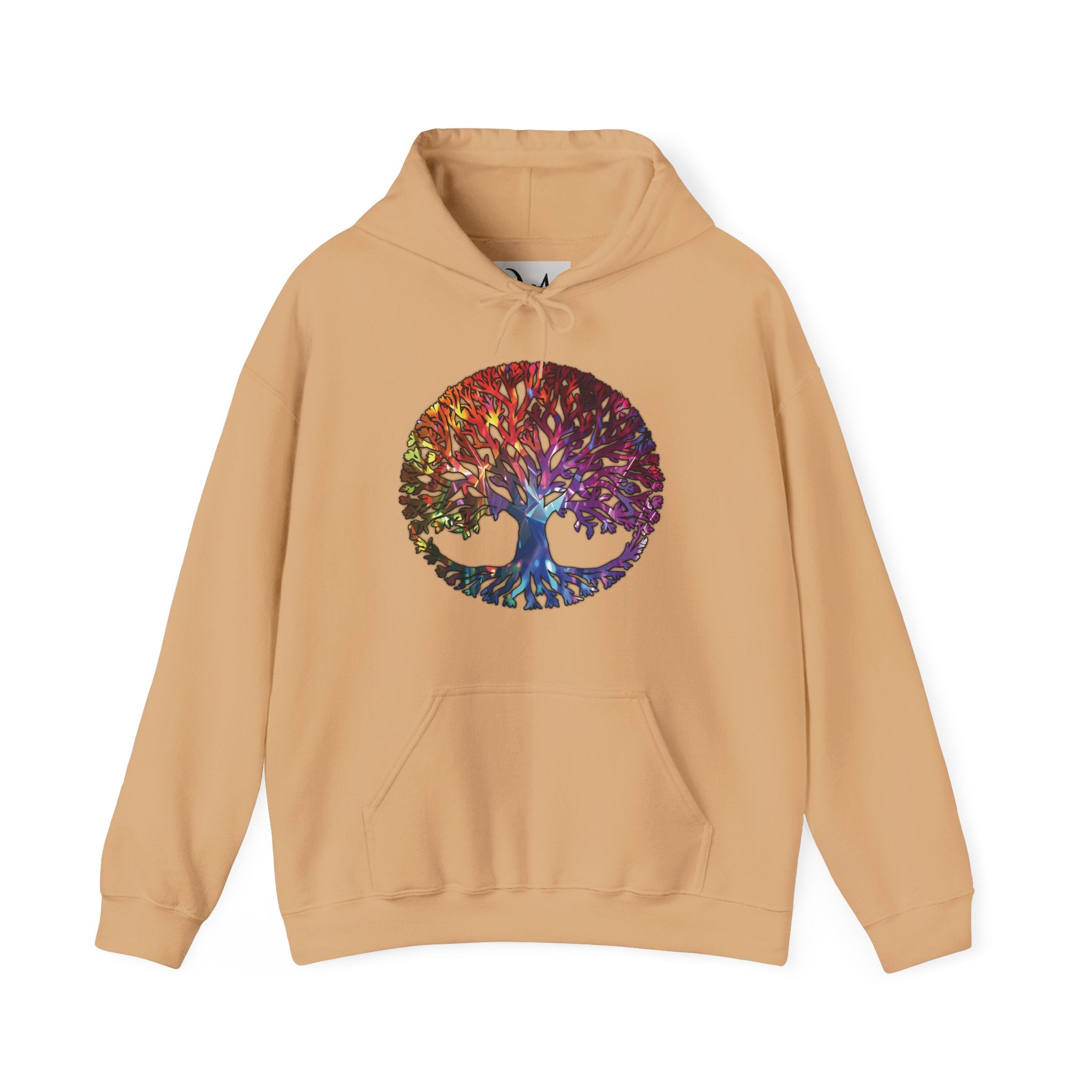 Unapologetically Neurodivergent Hoodie-Holographic Crystal Tree Design, Bold Identity Statement