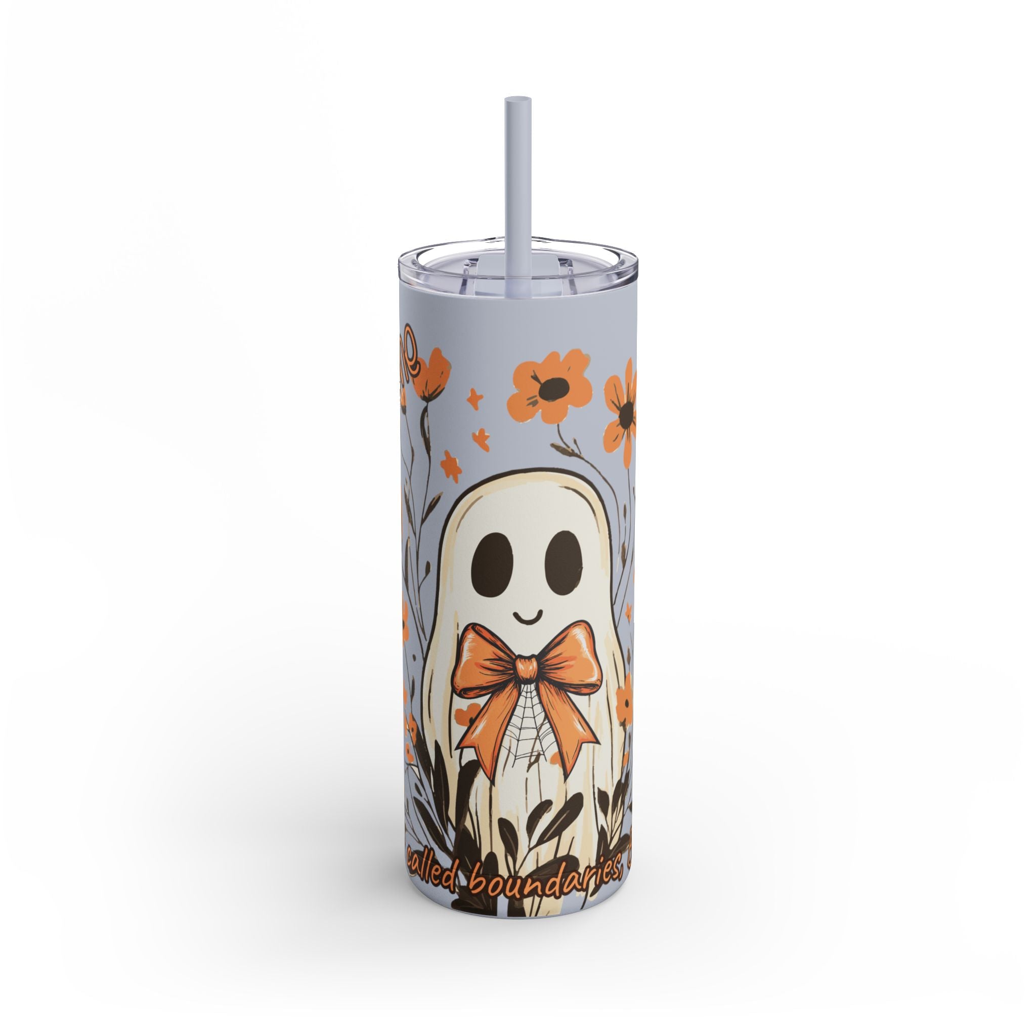 Leaf Me Alone – Limited Edition Fall Ghost Skinny Tumbler (20oz / 600ml)