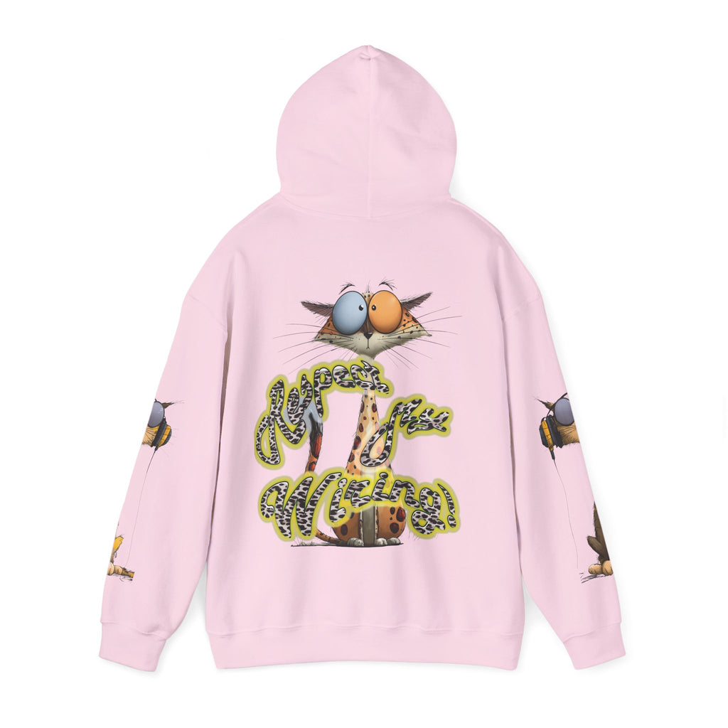 Respect My Wiring Hoodie-Cat Graphic Sweatshirt