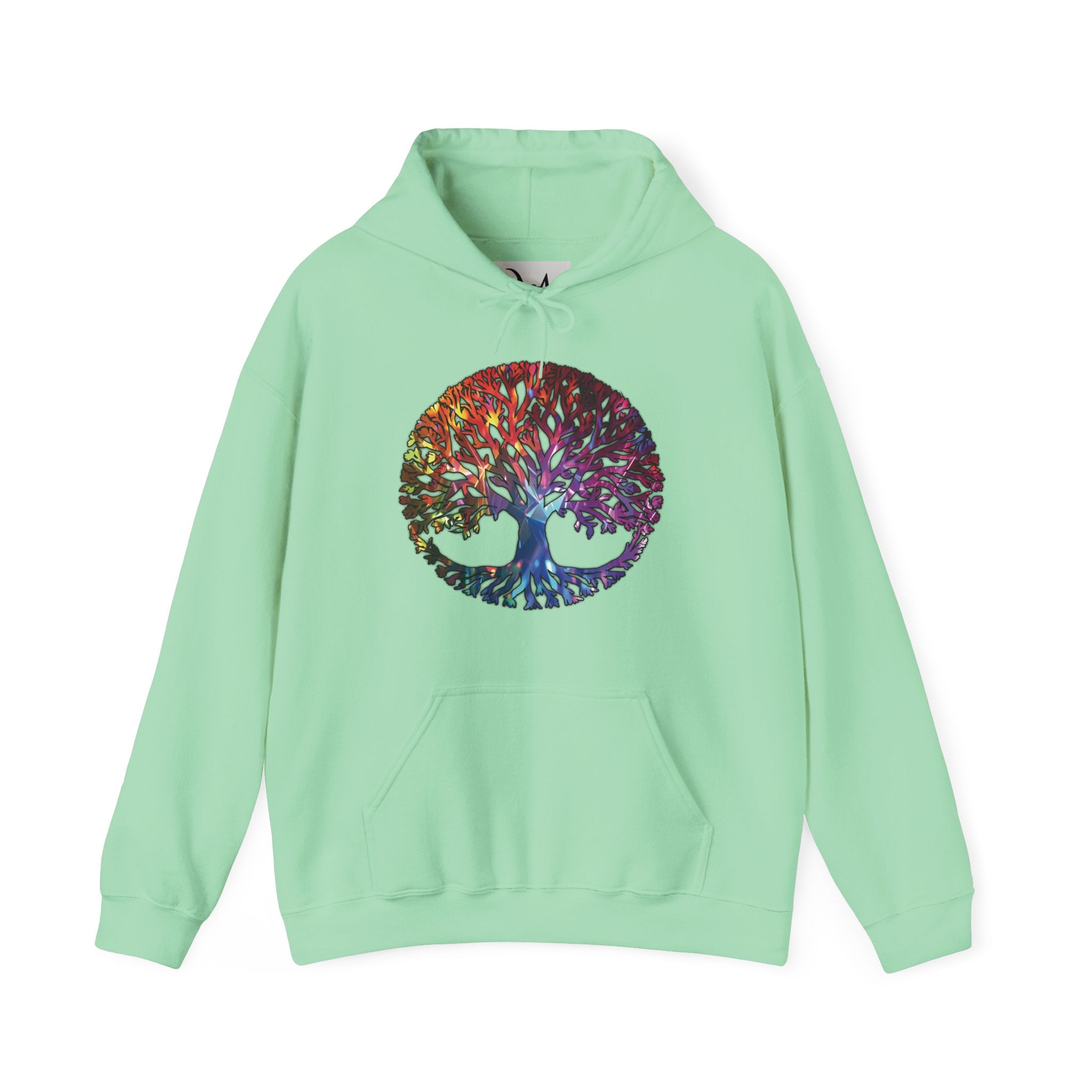 Unapologetically Neurodivergent Hoodie-Holographic Crystal Tree Design, Bold Identity Statement