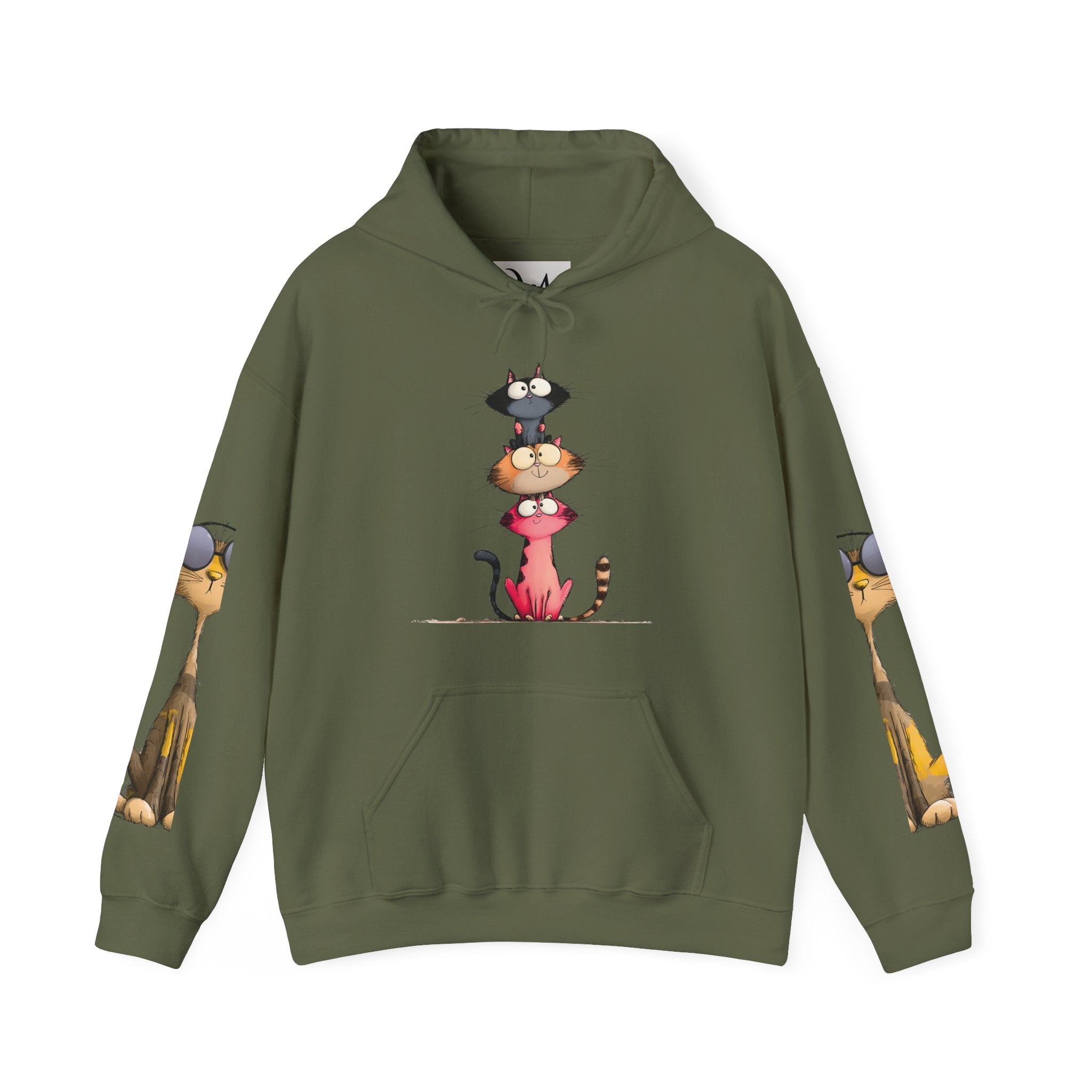 Respect My Wiring Hoodie-Cat Graphic Sweatshirt