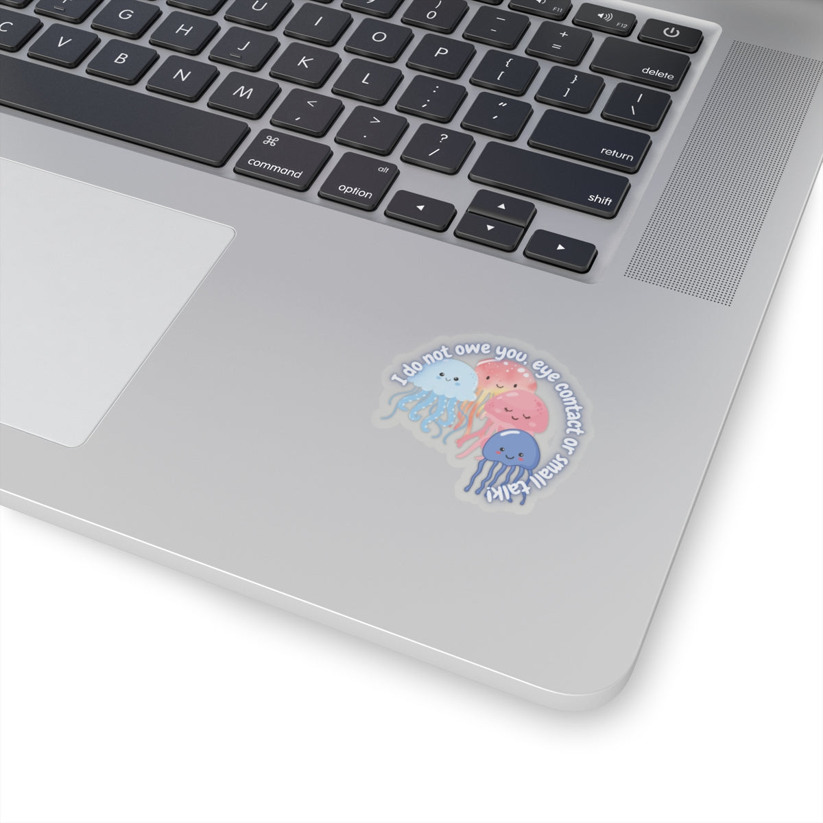 No Eye Contact Jellyfish Sticker