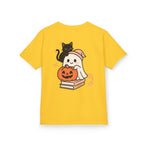 “Trick-or-Treating at My Pace” Kids Halloween T-Shirt – Inclusive Ghost & Pumpkin Design