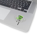 No! Full Stop – Neon Bear Sticker