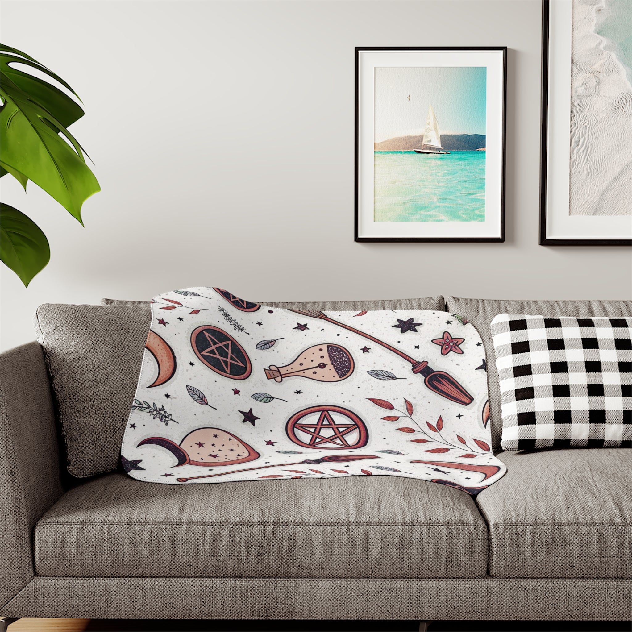 Spellbound Nights Sherpa Blanket – Occult & Cozy