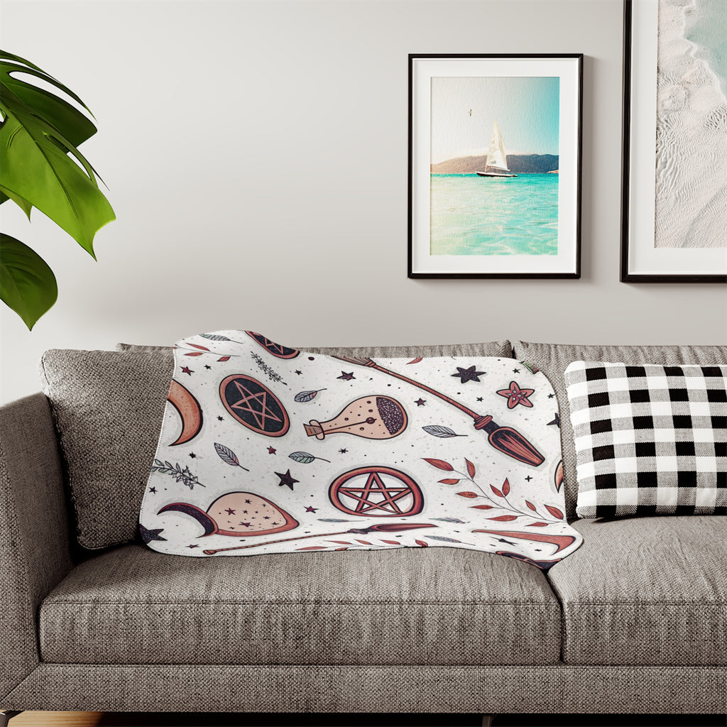 Spellbound Nights Sherpa Blanket – Occult & Cozy