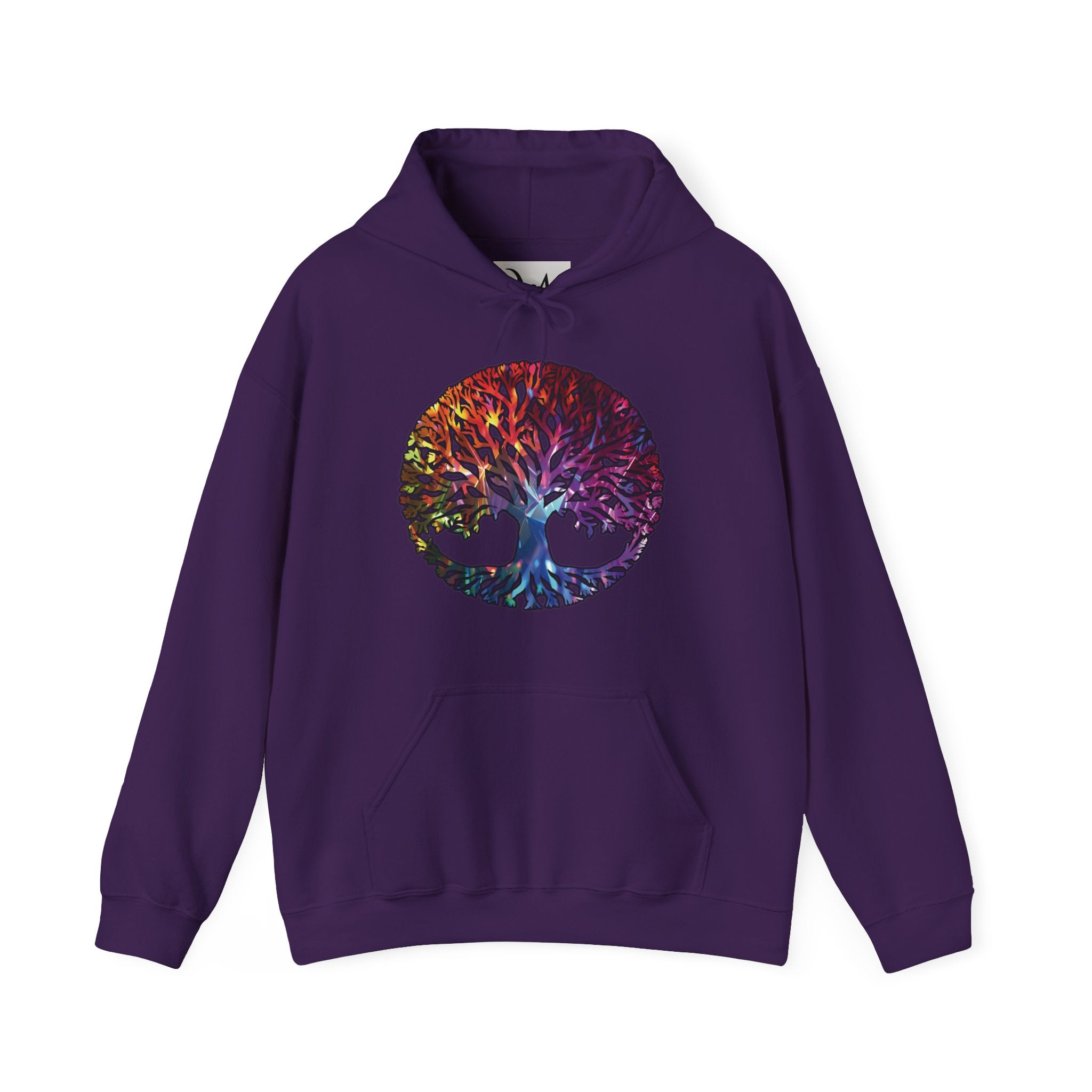 Unapologetically Neurodivergent Hoodie-Holographic Crystal Tree Design, Bold Identity Statement