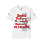 Sarcasm Tee – Social Battery Humour
