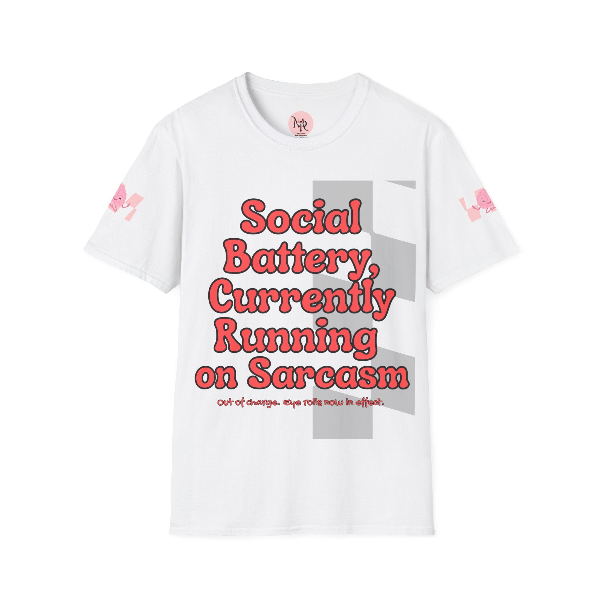 Sarcasm Tee – Social Battery Humour