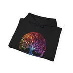 Unapologetically Neurodivergent Hoodie-Holographic Crystal Tree Design, Bold Identity Statement