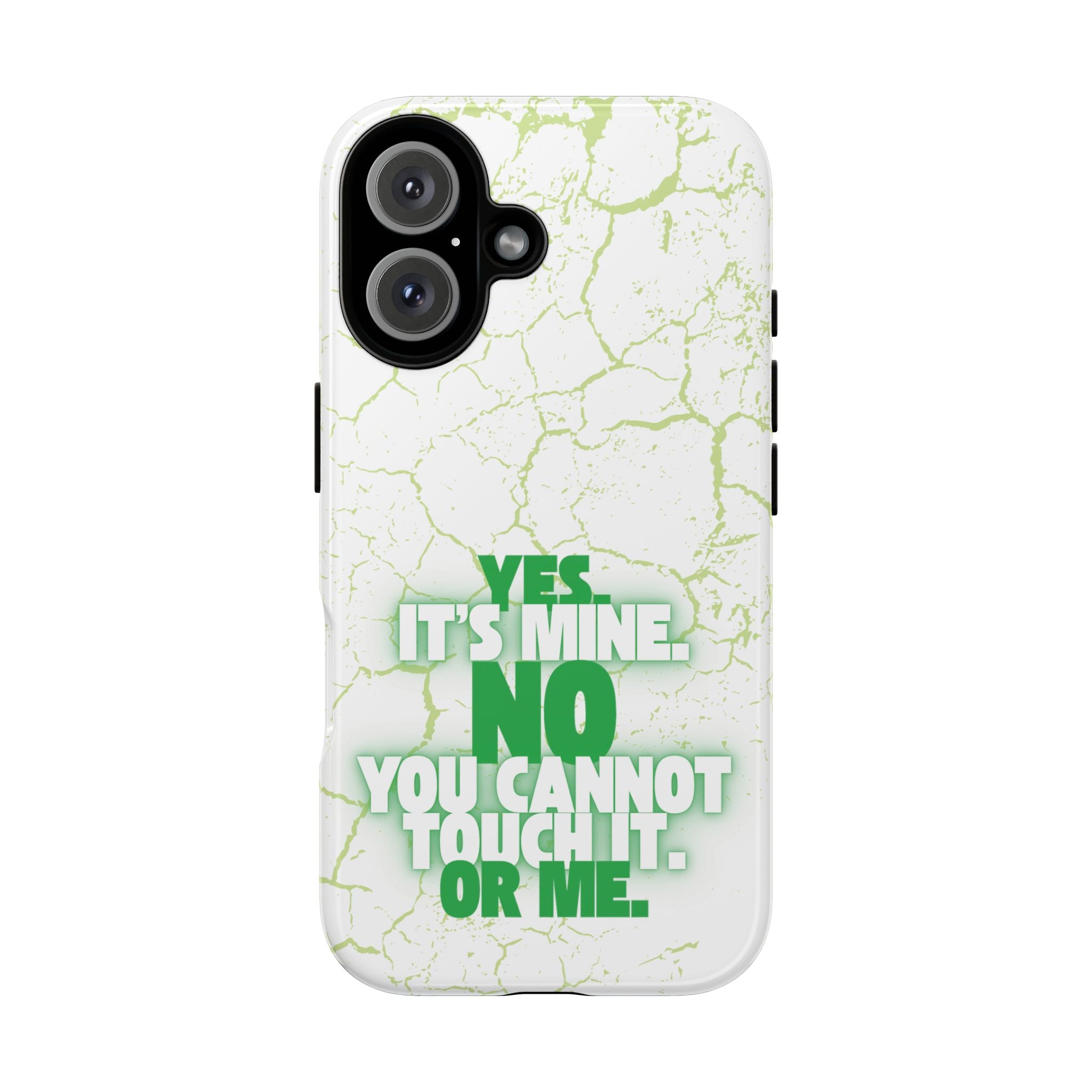 Sassy Quote Marble Crack Phone Case