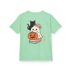 “Trick-or-Treating at My Pace” Kids Halloween T-Shirt – Inclusive Ghost & Pumpkin Design