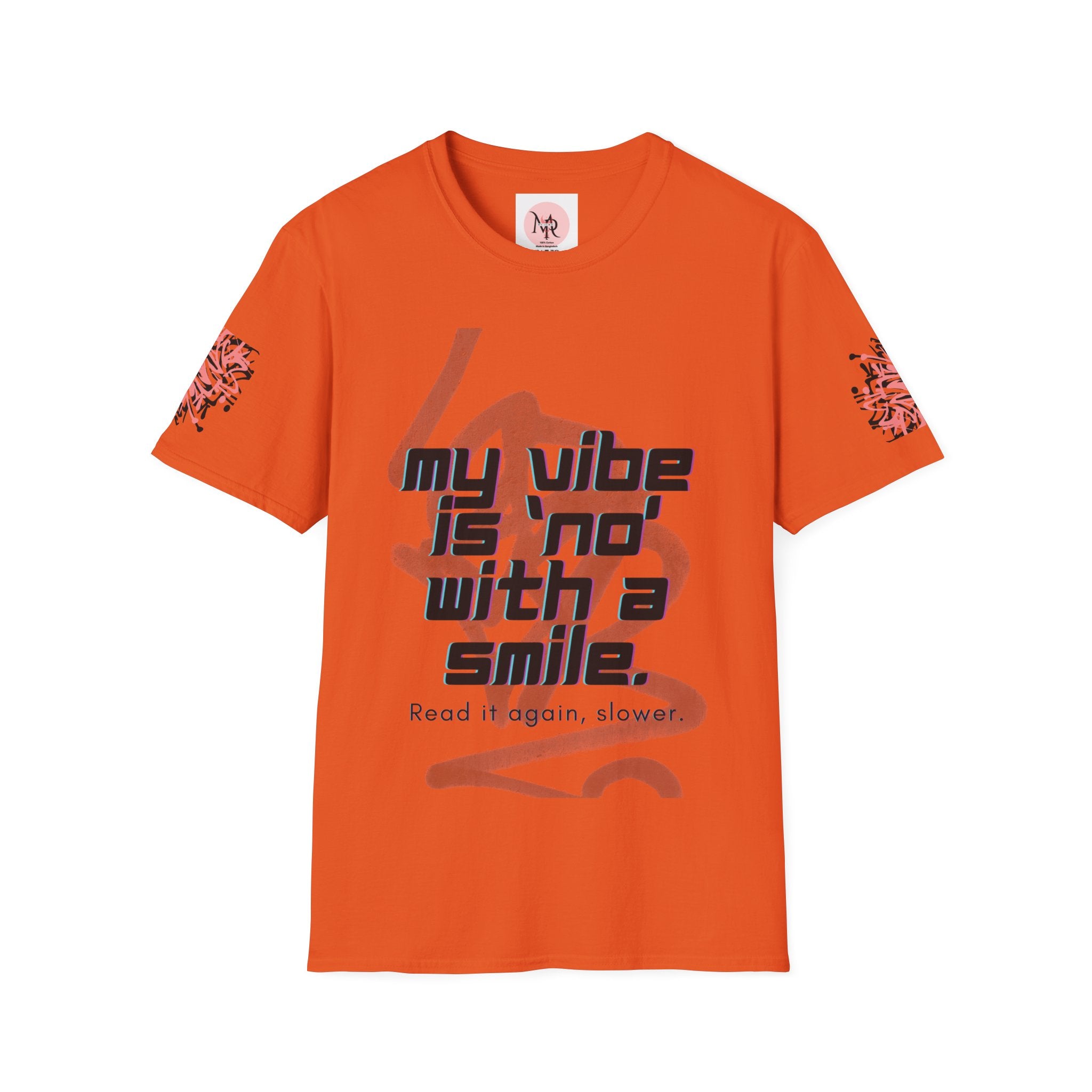 Graffiti Quote Tee – Bold Monochrome