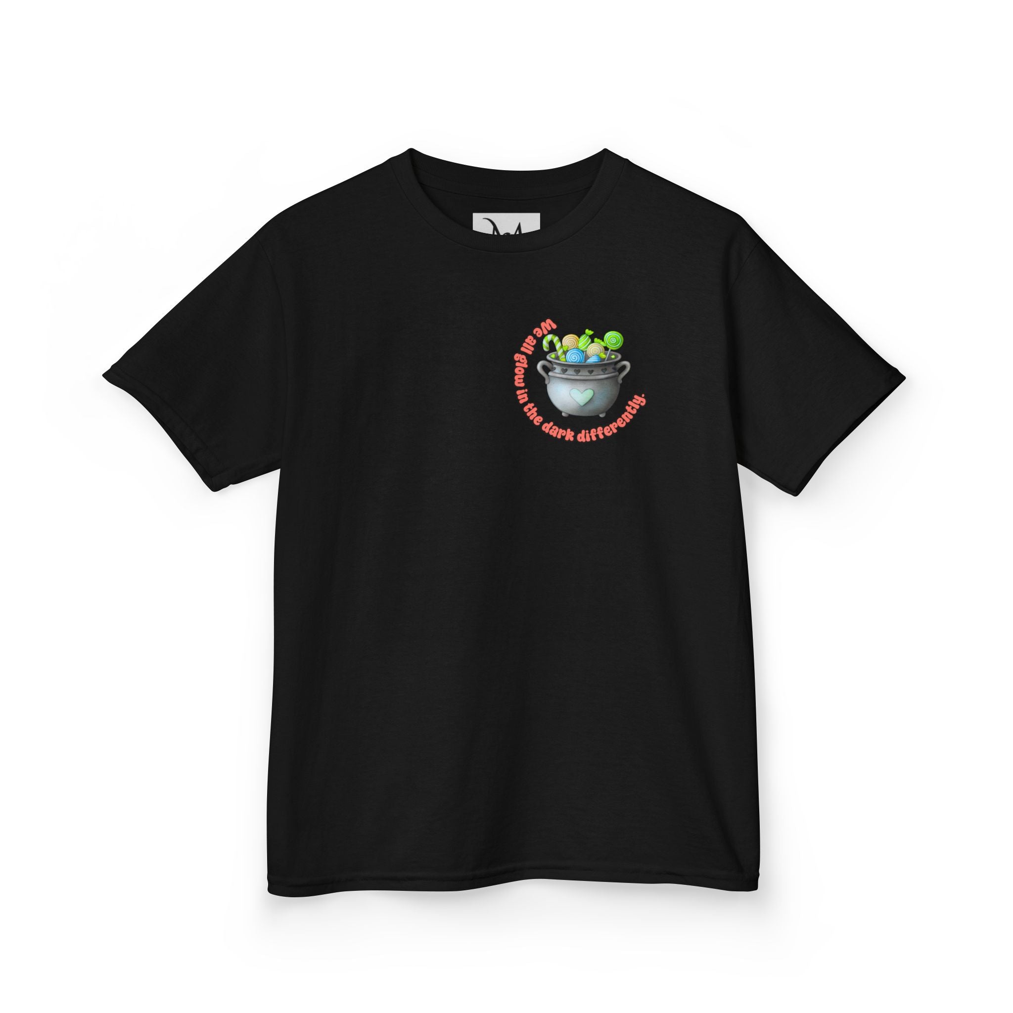 “Boo! Different Brains Are Cool Too” Kids Halloween T-Shirt – Inclusive Slogan Tee