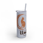 Witch, Please , Skinny Matte Tumbler with Straw (20oz / 600ml)